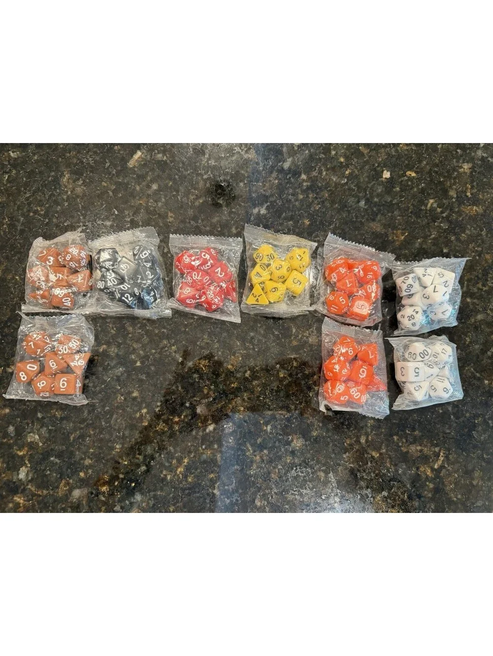 Dungeons & Dragons Dice Sets Poly RPG AD&D Pathfinder 9 Different Sets NIB